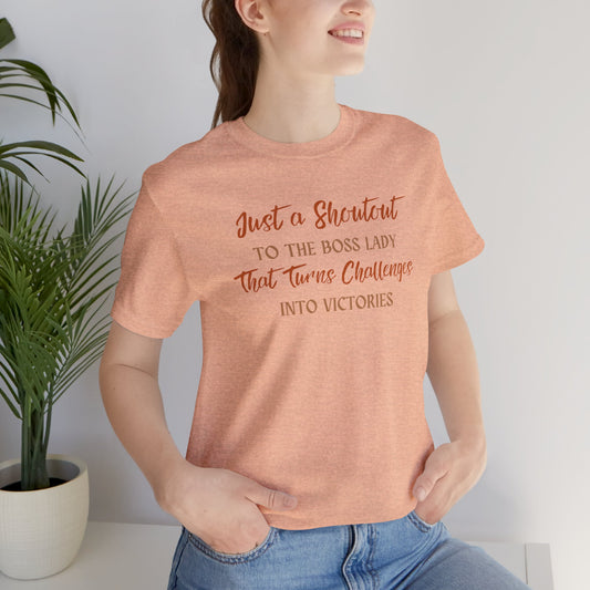 Oasis Creations Boss Lady Victories Jersey Short Sleeve Tee